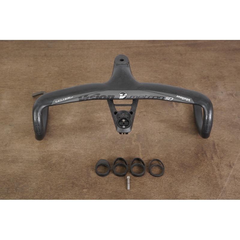 40cm Vision Metron 5D 100mm -6 Degree Integrated Carbon Barstem Handlebar