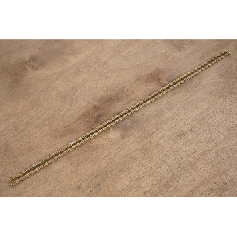 108L KMC X11SL Gold 11 Speed Road Chain 50% Life Remaining 108 Links