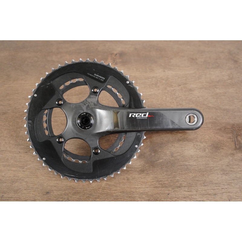 175mm 52/36T BB30 SRAM Red 22 Stages Power Meter 11 Speed Carbon Crankset