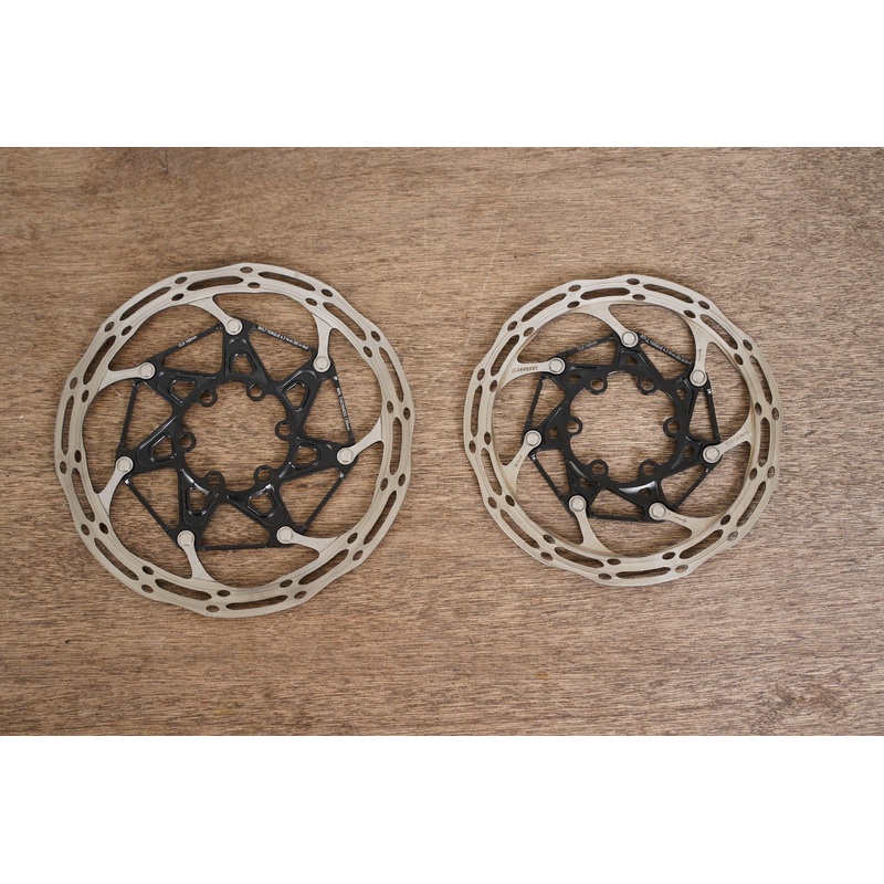 (2) 160mm/140mm SRAM CenterLine CLX 6-Bolt Disc Brake Rotors Road MTB CX