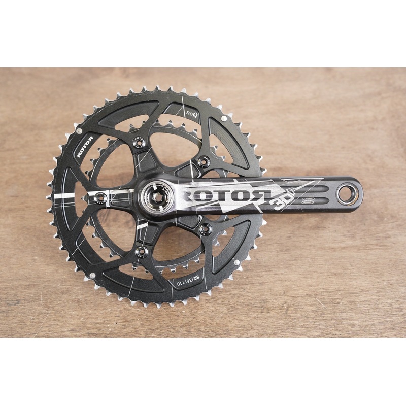 175mm 52/36T BB30 Rotor 3DF Road Crankset 3D F