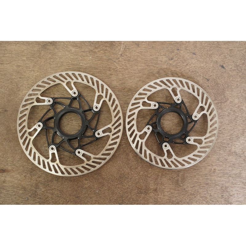 (2) 140mm/160mm Campagnolo 03 AFS Center Lock Disc Brake Rotors