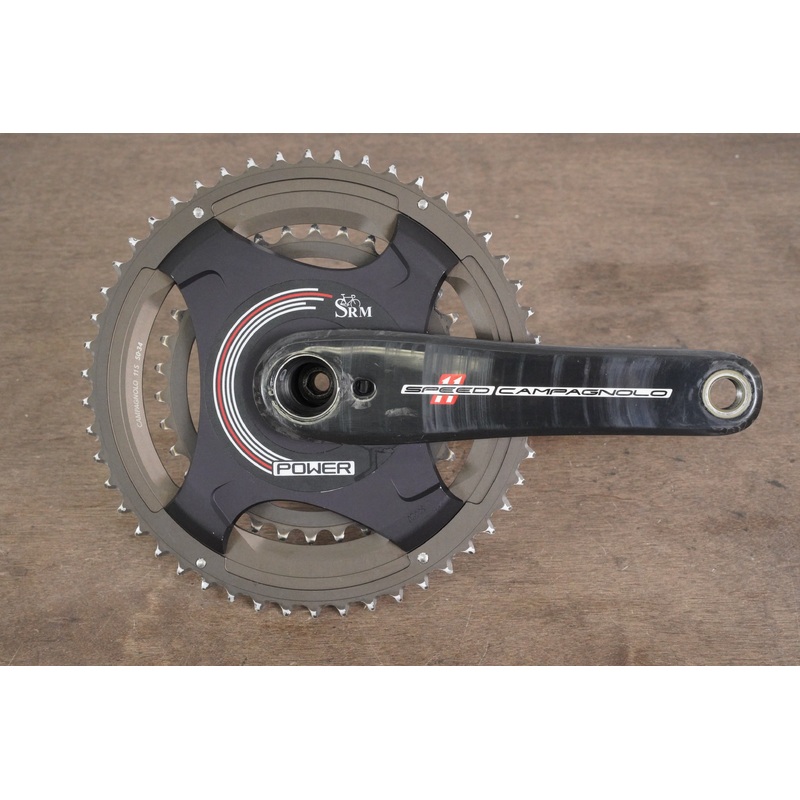 175mm 50/34T Campagnolo 11 Speed SRM Power Meter Road Carbon Crankset