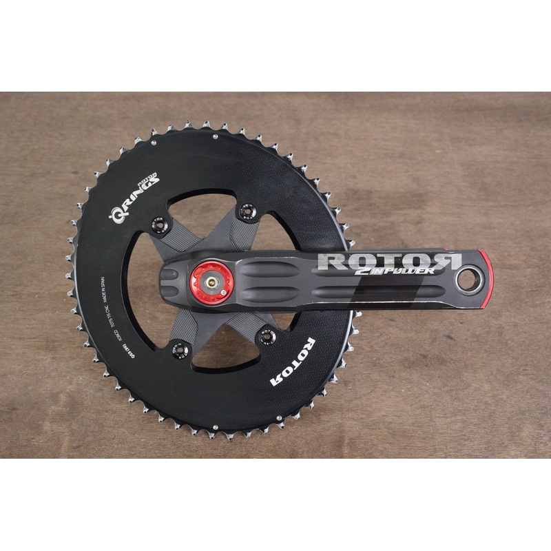 175mm 53/39T BB30 Rotor 2INpower Q Rings Power Meter Crankset