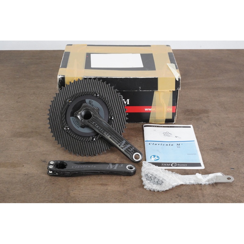 175mm 54T 1x BB30 THM Clavicula M3 SRM Power Meter Carbon Crankset