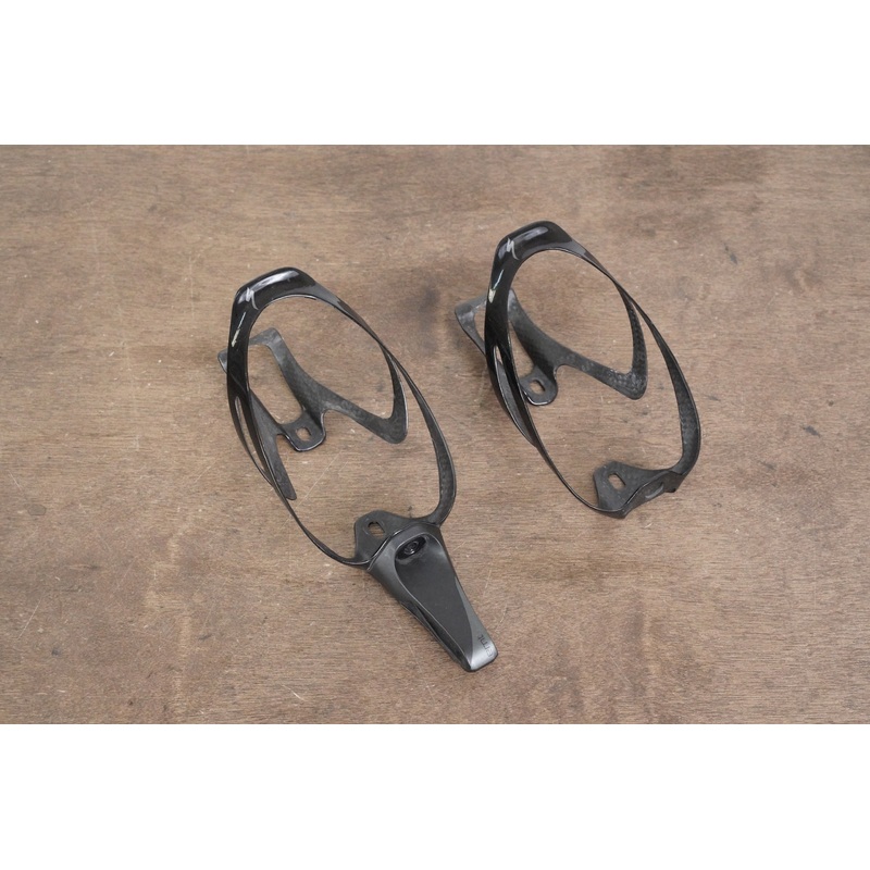 (2) Specialized S-WORKS Rib Cage II Carbon Water Bottle Cages 66g + Mount