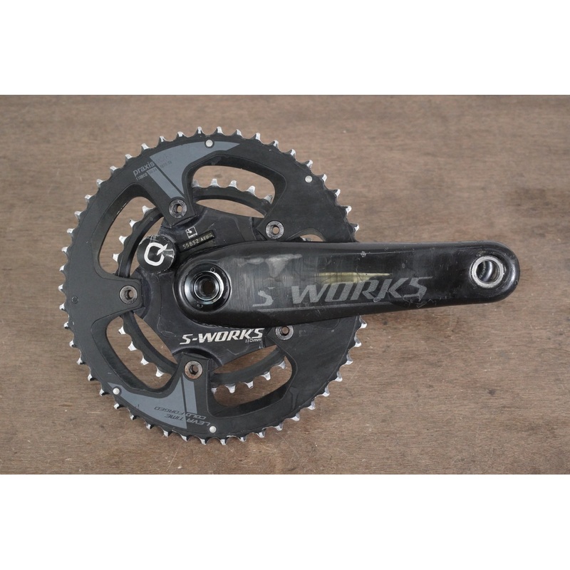172.5mm 50/34T BB30 Specialized S-WORKS Quarq Power Meter Carbon Crankset