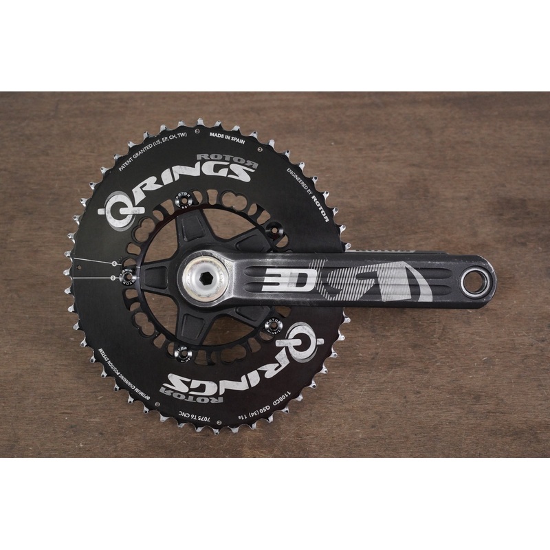 175mm 50/34T BB30 Rotor 3D+ INpower Power Meter Road Crankset