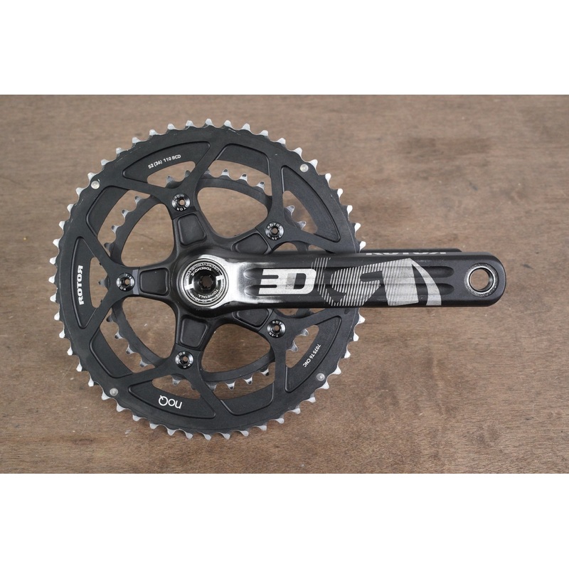 175mm 52/36T BB30 Rotor 3D NoQ Road Crankset
