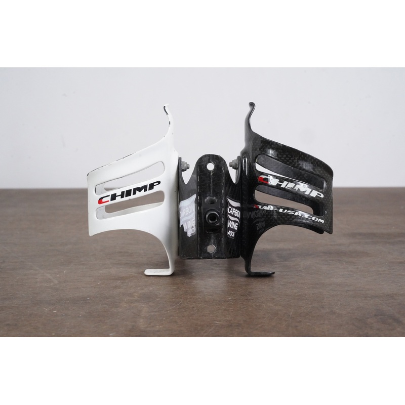 XLAB Carbon Wing 400i Water Bottle Cage Mount + *Damaged* Chimp Bottle Cages