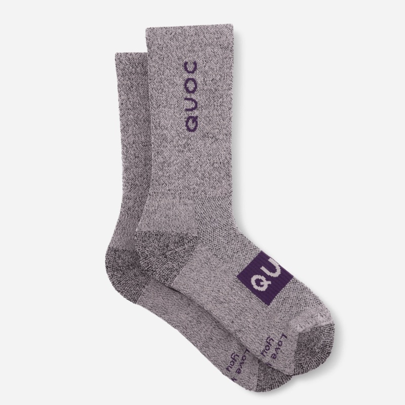 QUOC All Season Merino Sock Charcoal S