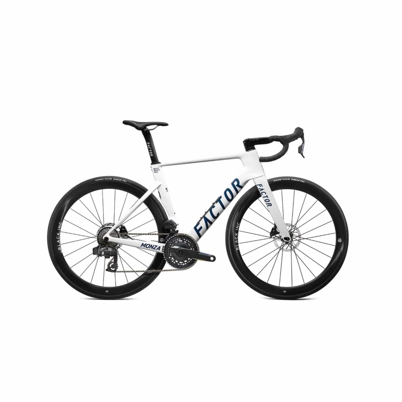 Factor Monza Force E1 w/Power Meter Pearl White 45