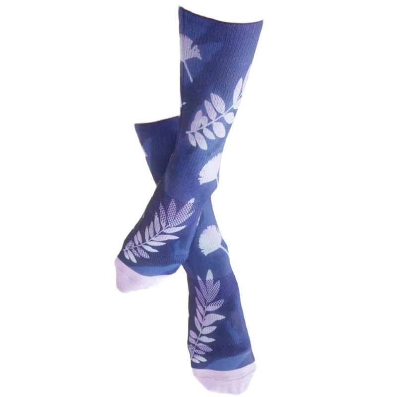 Samsara Performance Crew Socks Twilight Bloom Small/Medium