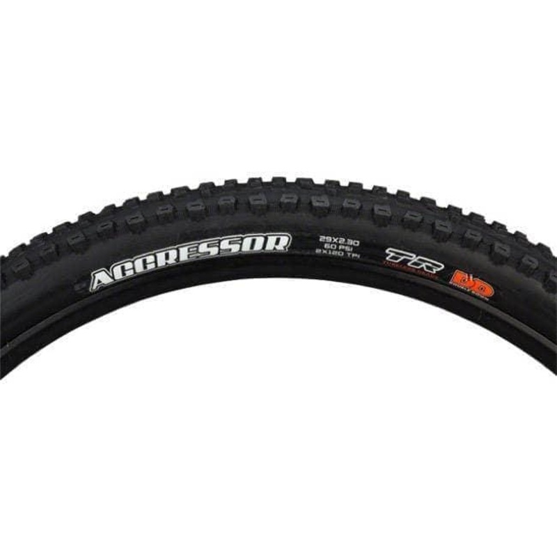 Maxxis Aggressor Tire, 29”x2.30, Folding, Tubeless Ready, Dual, Double Down, 120x2TPi, Black