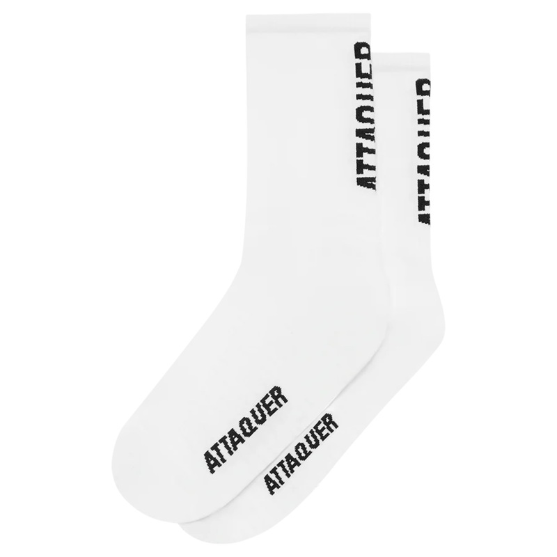 Attaquer Vertical Logo Socks Black S