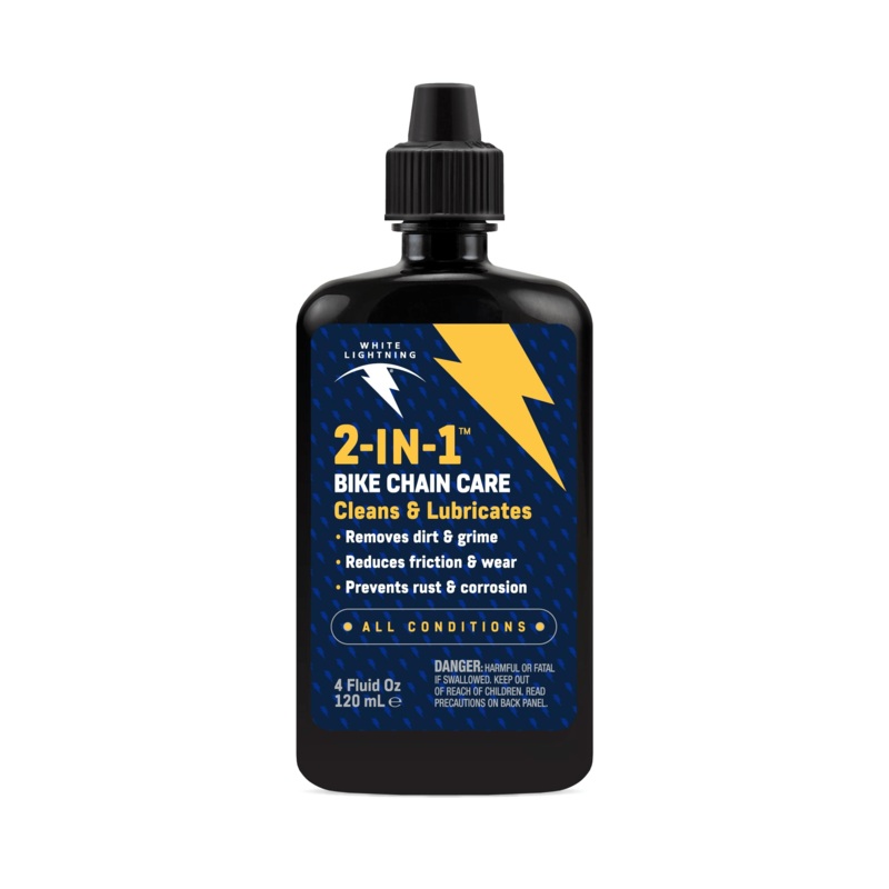 White Lightning 2-in-1 Chain Care Lube 4oz