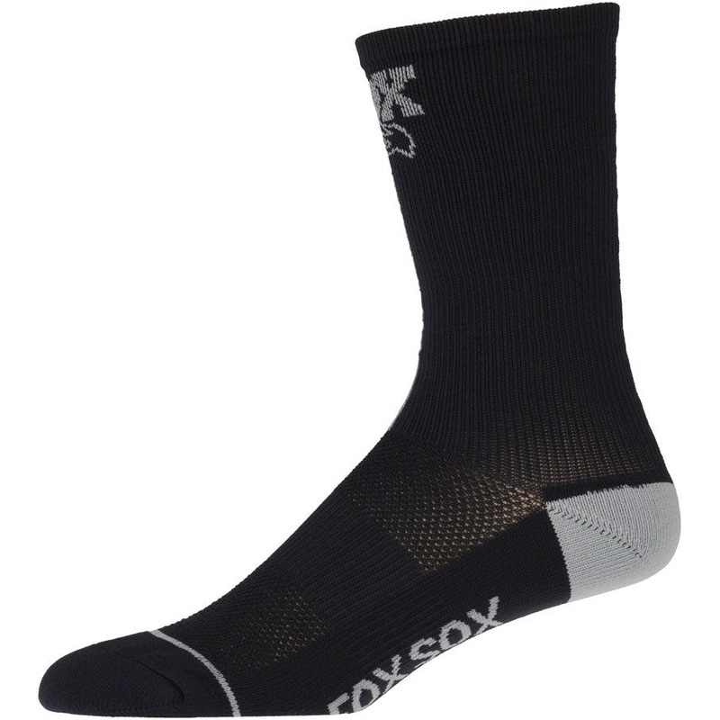 FOX Transfer Coolmax Socks – Black – 7″ – Large/X-Large