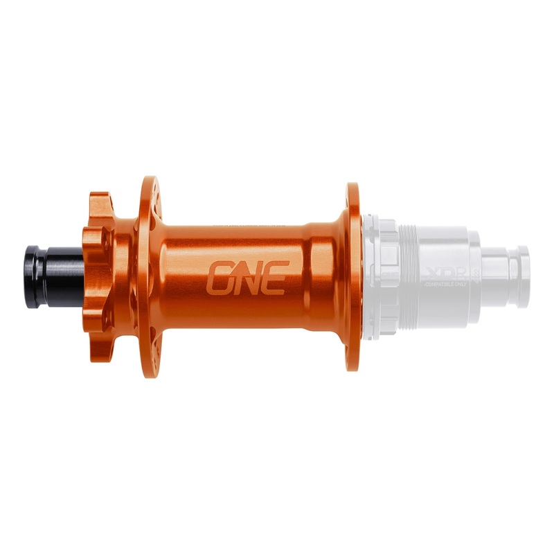 OneUp Components Rear Hub – 12x148mm – 6-Bolt – 32h – Orange (No Freehub)