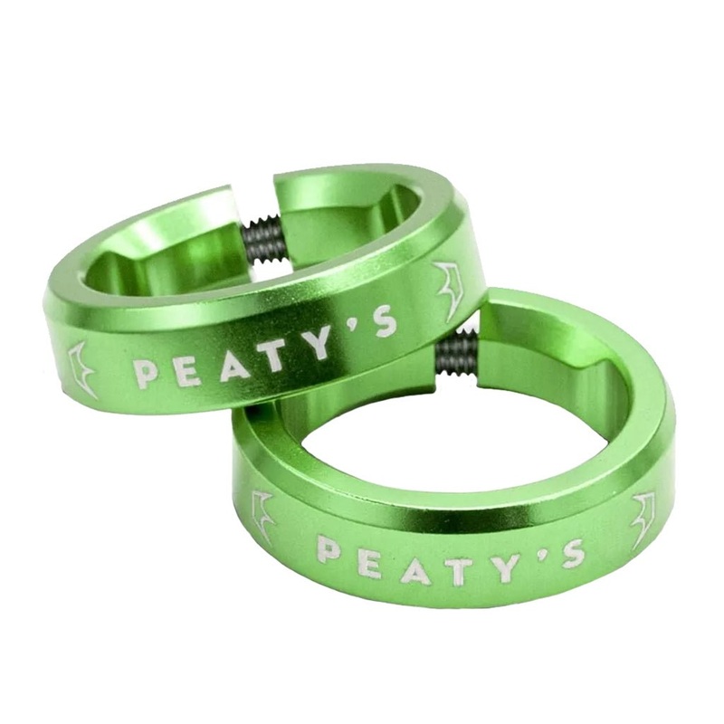 Peaty’s Monarch Grip Lockrings – Pair – Emerald