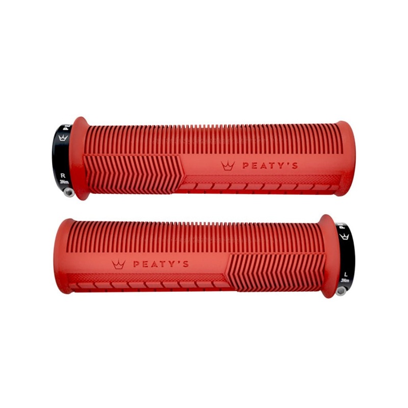 Peaty’s Mushroom Thick Lock-On Grips – Red