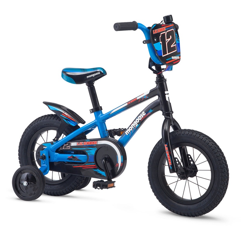 12″ Mongoose Lilgoose Boys Black/Blue