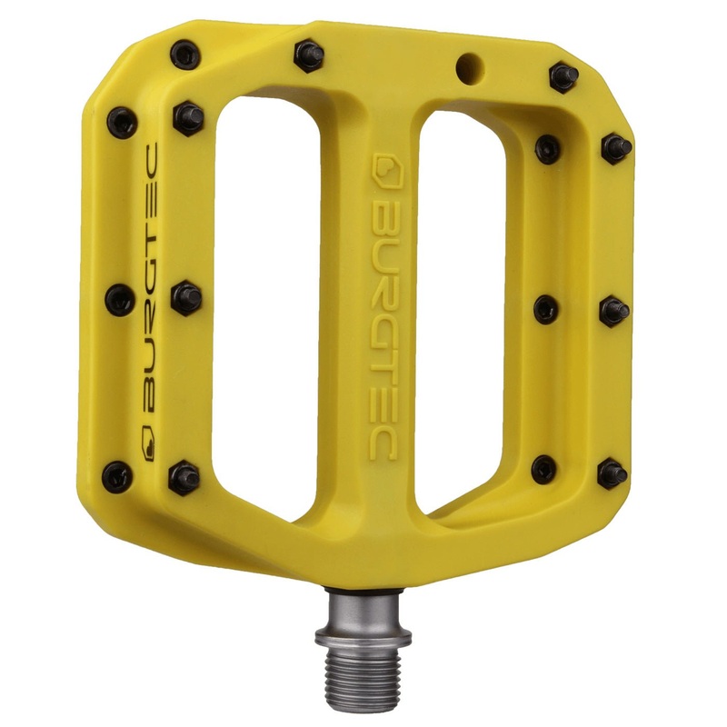 Burgtec MK4 Composite Flat Pedals – Yellow