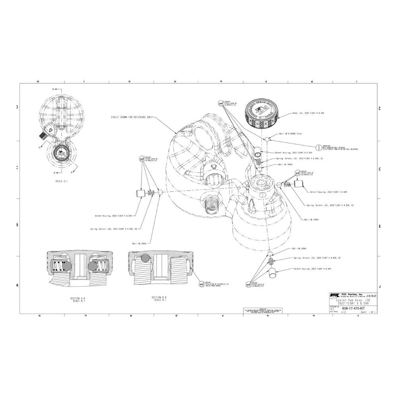 Fox Float X & DHX Low Speed Compression LSC Adjuster Assembly Kit