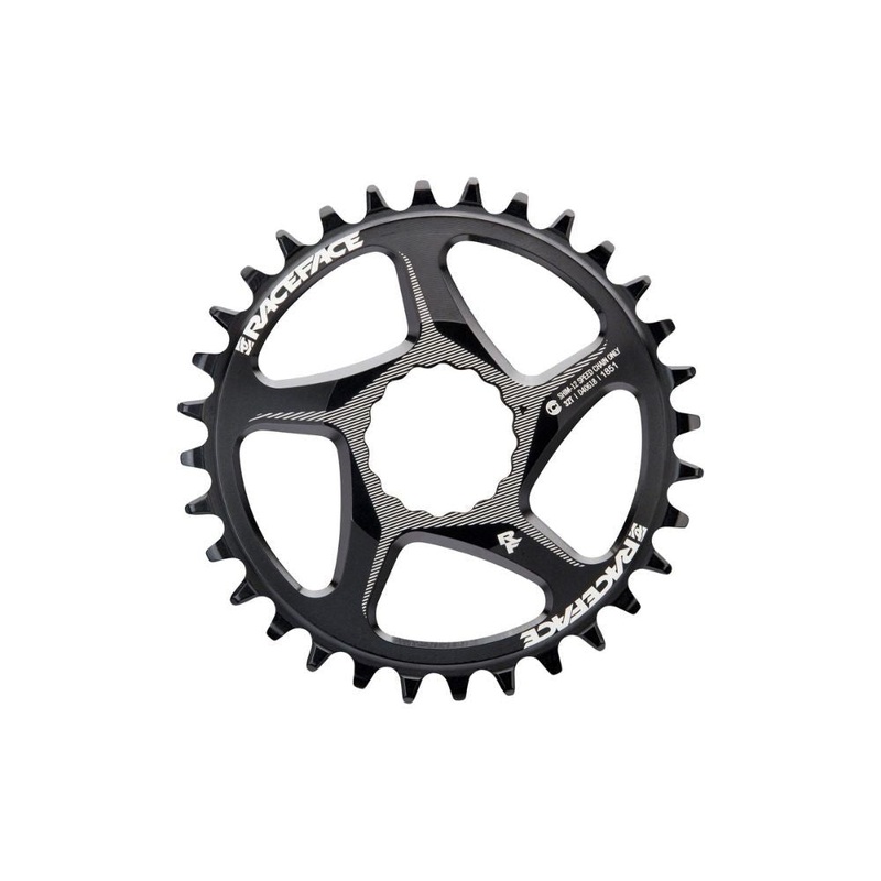 Race Face Narrow Wide Direct Mount CINCH Aluminum Chainring – for Shimano 12-Speed, requires Hyperglide+ compatible chain – Black 32t