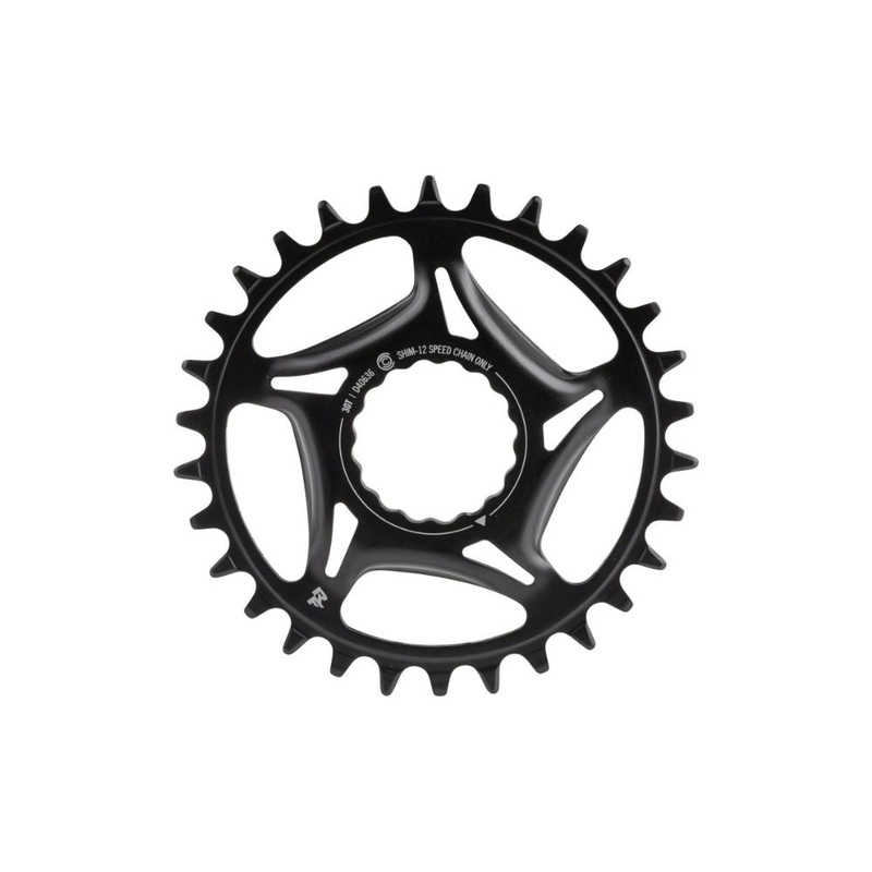 Race Face Narrow Wide Direct Mount CINCH Steel Chainring – for Shimano 12-Speed requires Hyperglide+ compatible chain – Black 30t