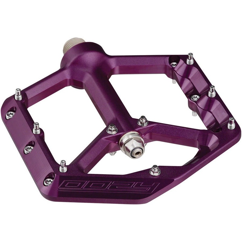 Spank Oozy Platform Pedals – Aluminum – Purple