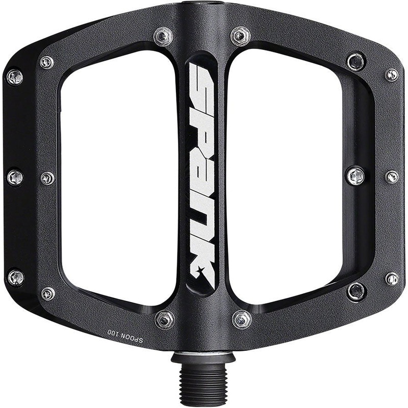 Spank Spoon 90 Platform Pedals – 90mm Wide – Black