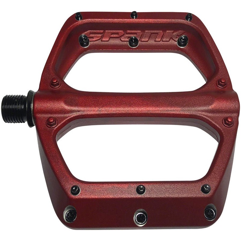 Spank Spoon DC Platform Pedals – Aluminum – Red