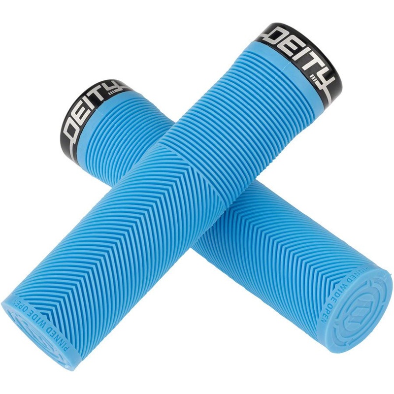 DEITY Knuckleduster Grips – Blue Lock-On