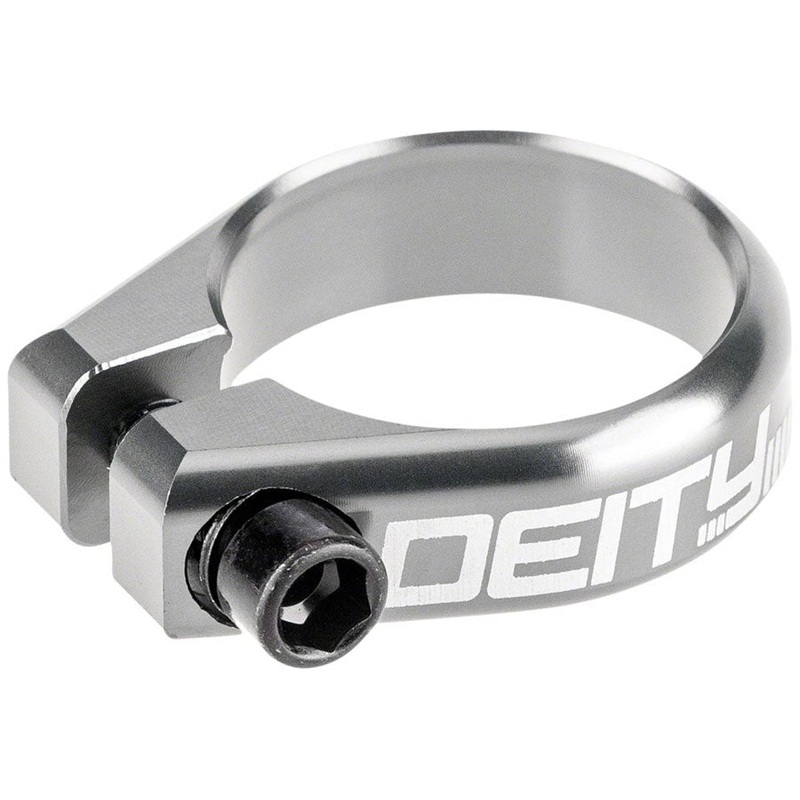 Deity Circuit Seatpost Clamp – 38.6mm – Platinum