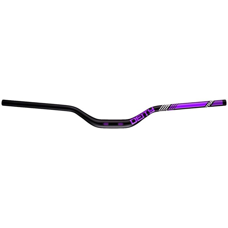 Deity Highside Handlebar – 50mm Rise – 800mm Width – 31.8mm Clamp – Purple