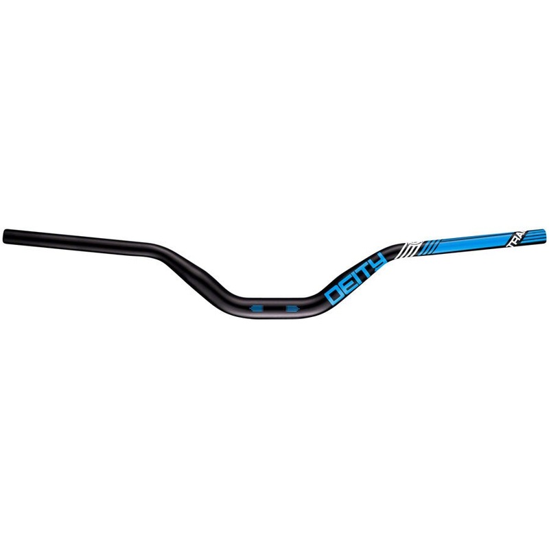 Deity Highside Handlebar – 80mm Rise – 760mm Width – 31.8mm Clamp – Blue