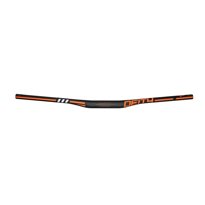 Deity Skywire 35 Carbon Handlebar – 15mm Rise – 800mm Width – 35mm Clamp – Orange