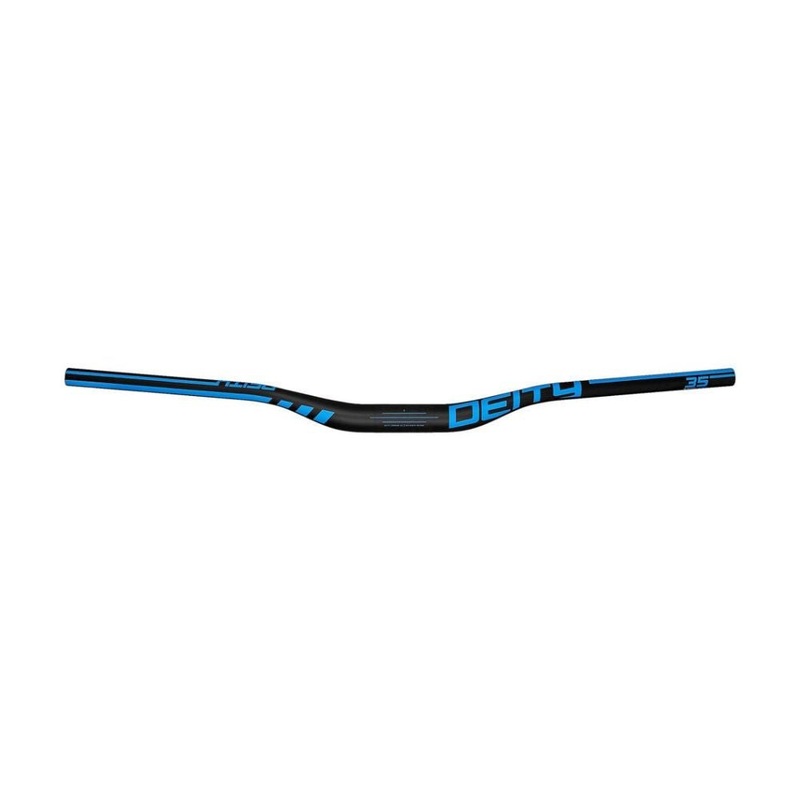 Deity Speedway 35 Carbon Handlebars – 30mm Rise – 810mm Width – 35mm Clamp – Blue