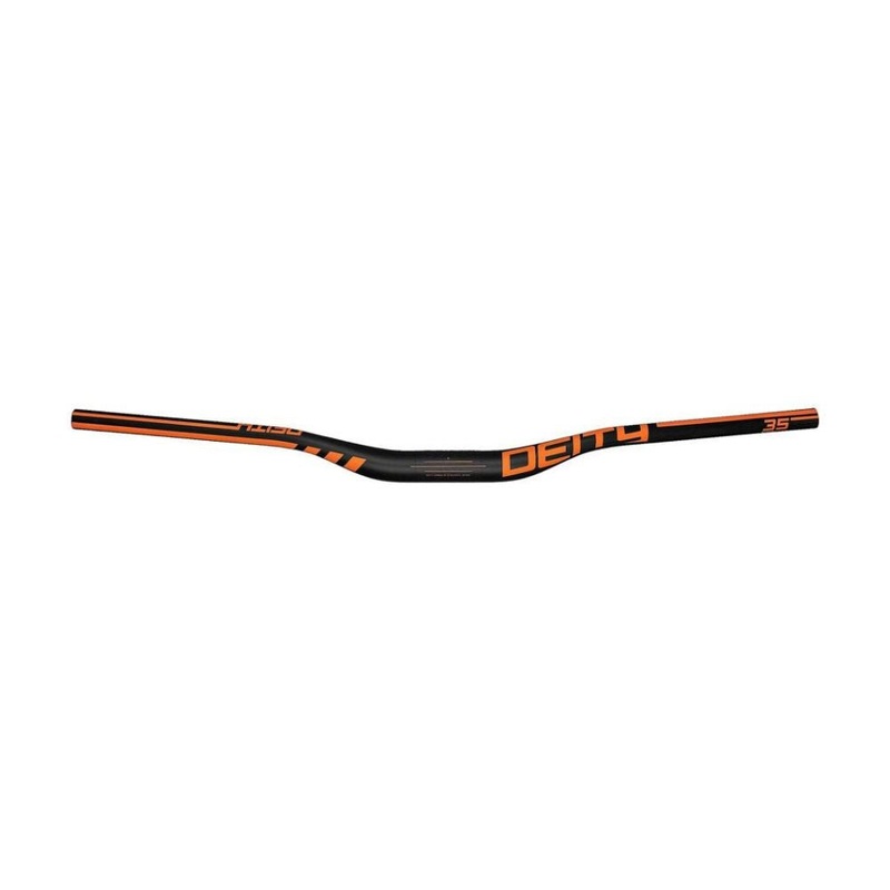 Deity Speedway 35 Carbon Handlebars – 30mm Rise – 810mm Width – 35mm Clamp – Orange