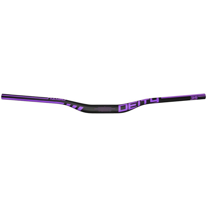 Deity Speedway 35 Carbon Handlebars – 30mm Rise – 810mm Width – 35mm Clamp – Purple