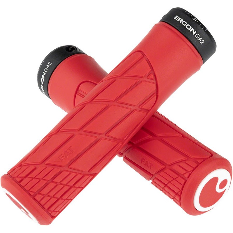 Ergon GA2 Fat Grips – Risky Red Lock-On