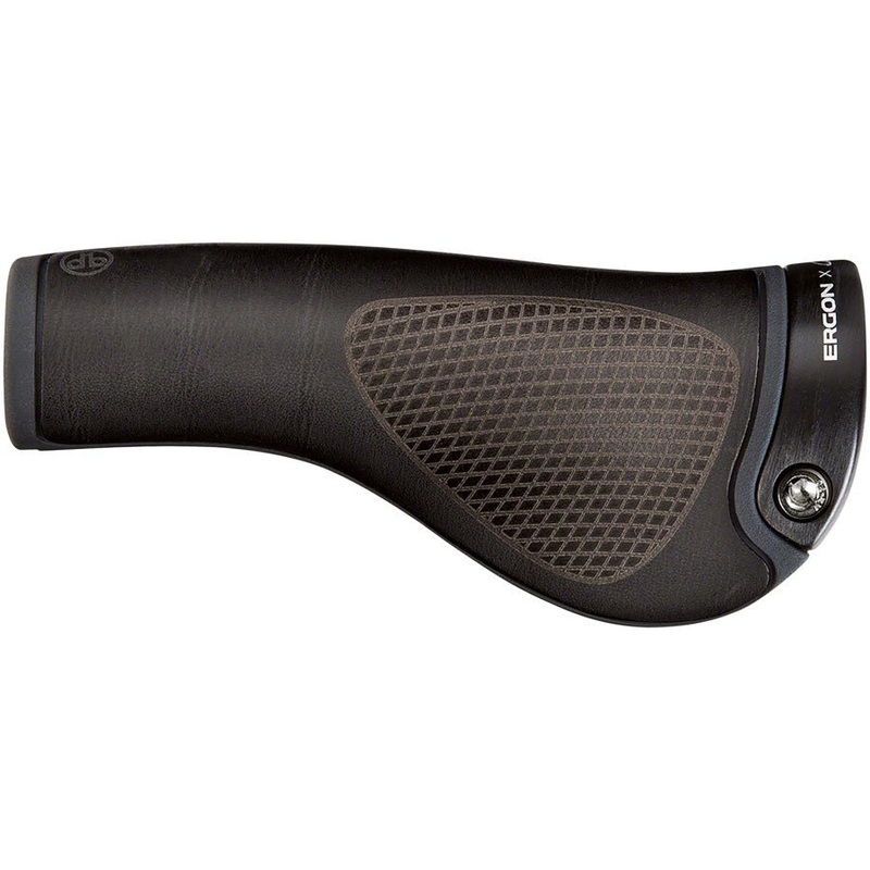 Ergon GP1 BioLeder Grips – Black/Black