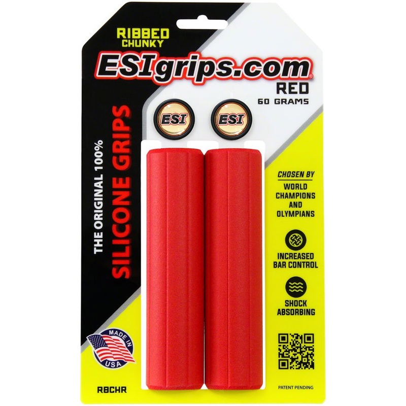 ESI Ribbed Chunky Grips – Red