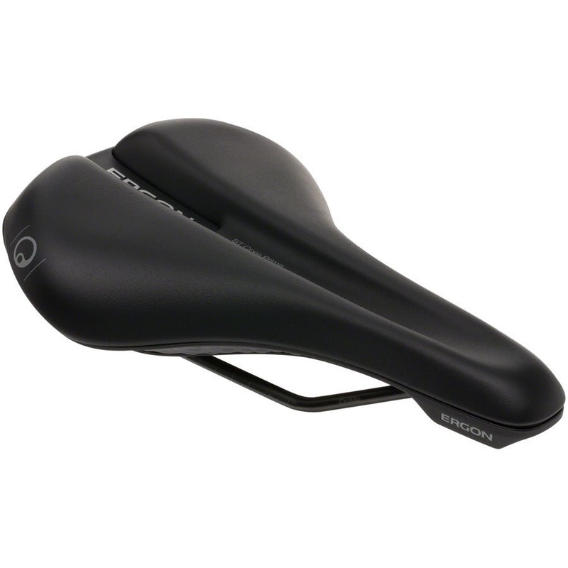 Ergon ST Core Prime Saddle -Black/Gray – Men’s Medium/Large