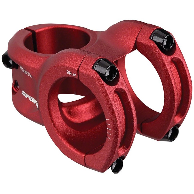 Spank Spoon 318 Stem – 43mm Length – 31.8mm Clamp – Red