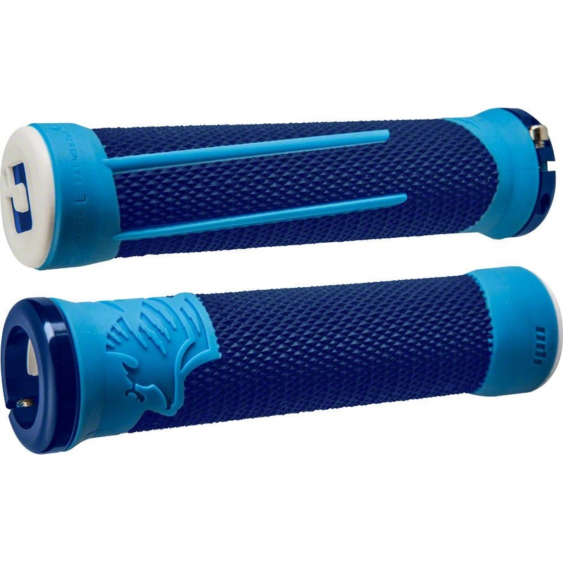 ODI AG2 Grips – Blue/LIght Blue Lock-On