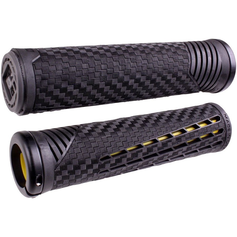 ODI CF Grips – Lock-On Black/Yellow