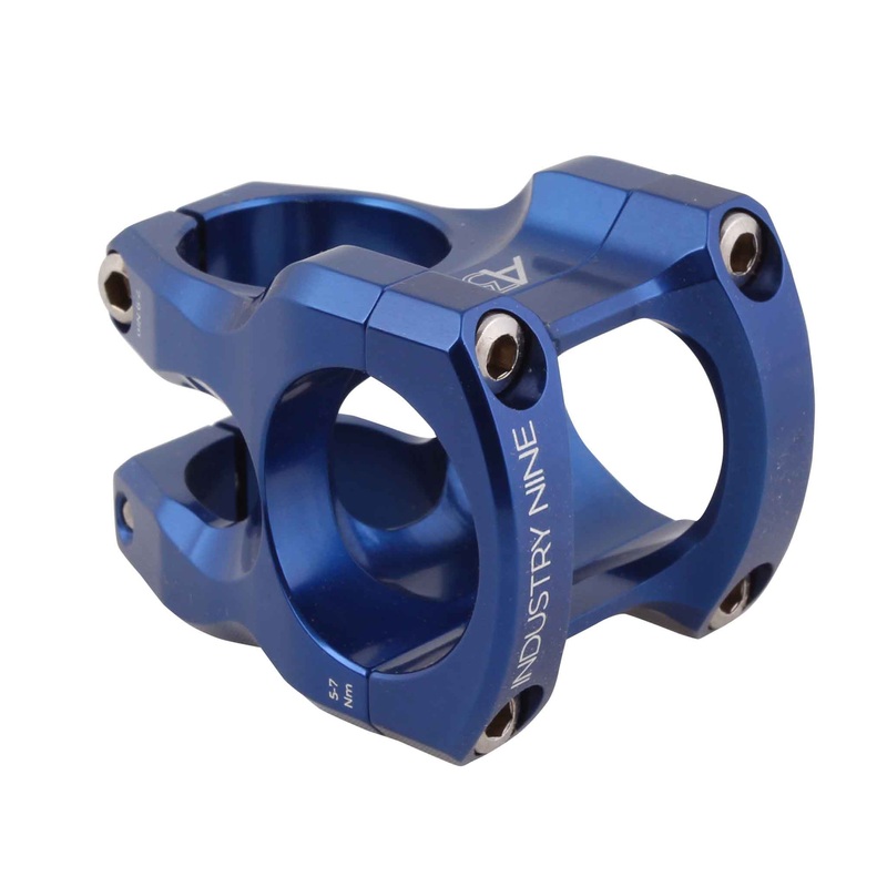 Industry Nine A318 Stem – 31.8mm Clamp – 30mm Length – Blue