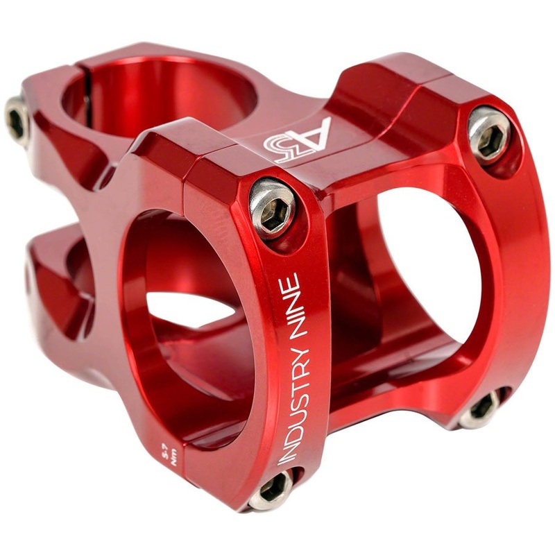 Industry Nine A318 Stem – 31.8mm Clamp – 40mm Length – Red