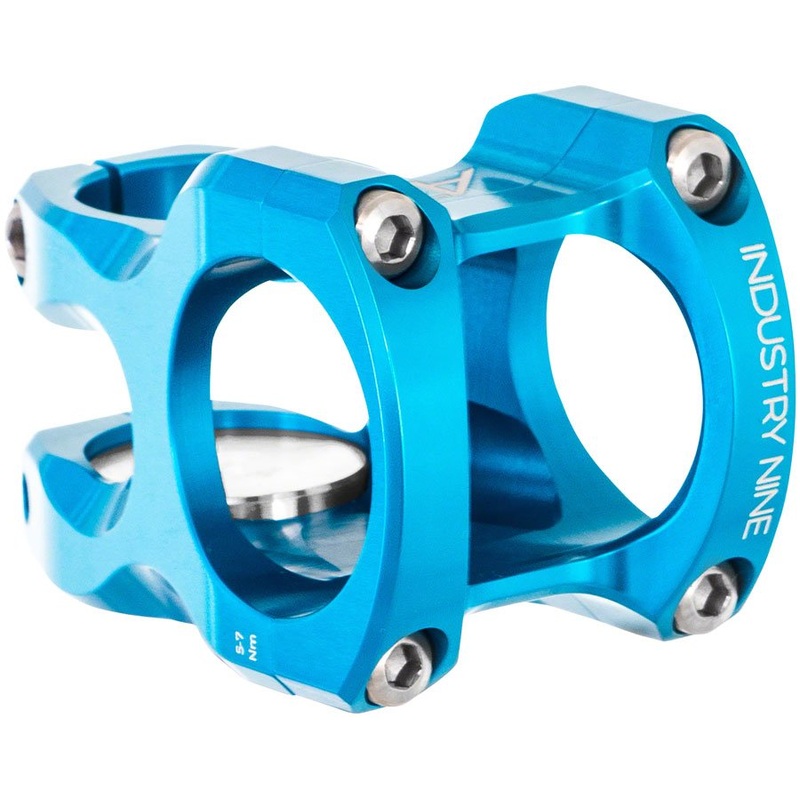 Industry Nine A318 Stem – 31.8mm Clamp – 50mm Length – Turquoise